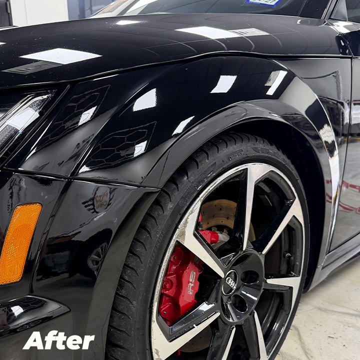 Audi RS fender after repair
