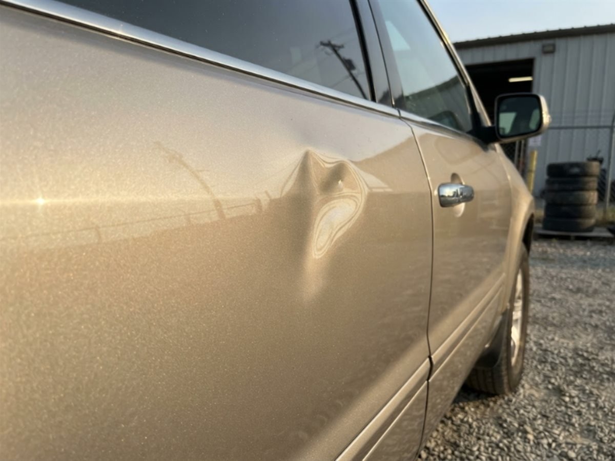 Small dent before repair